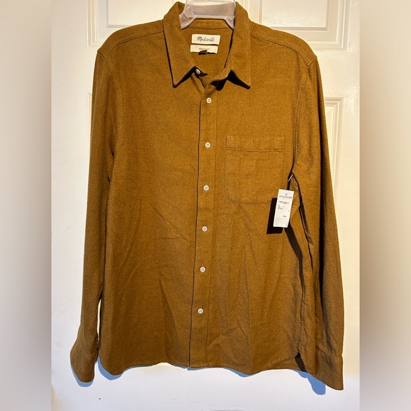 Madewell Other - Madewell Sunday Flannel Perfect Long-Sleeve Shirt Size Medium color: Dried Cedar